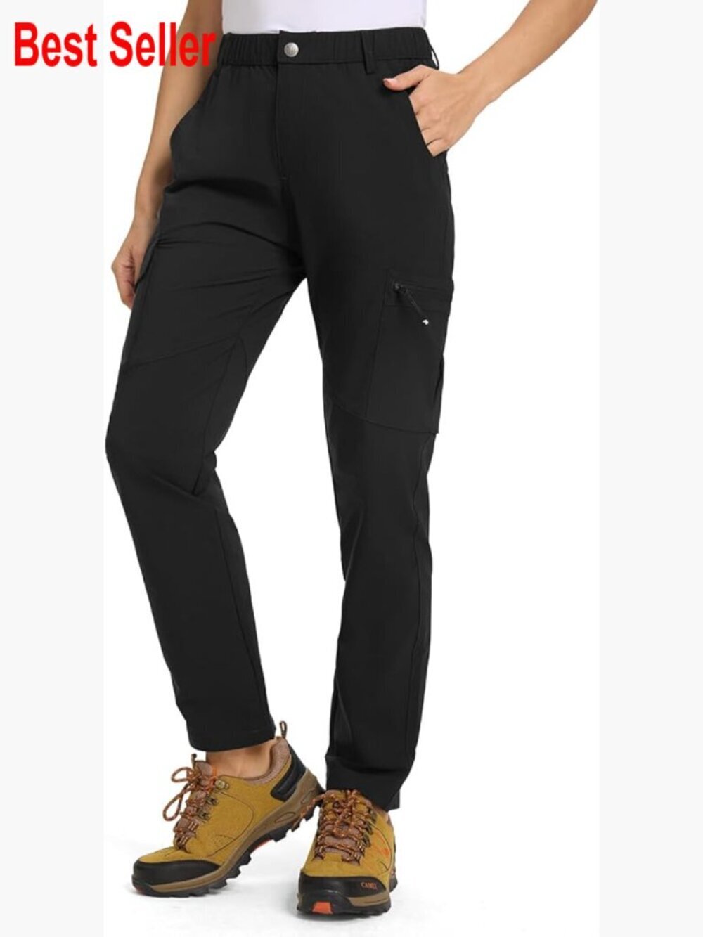 Lightweight Water Resistant Quick Dry Hiking Cargo Pants with 6 Pockets